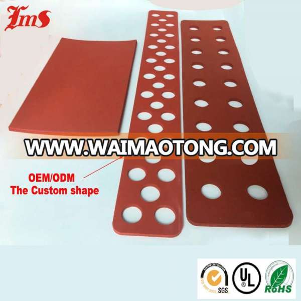 Red Silicone Sponge Adhesive Backed Waterproof Foam Rubber Foam Sheets Insulation Roll Sheet 1mm